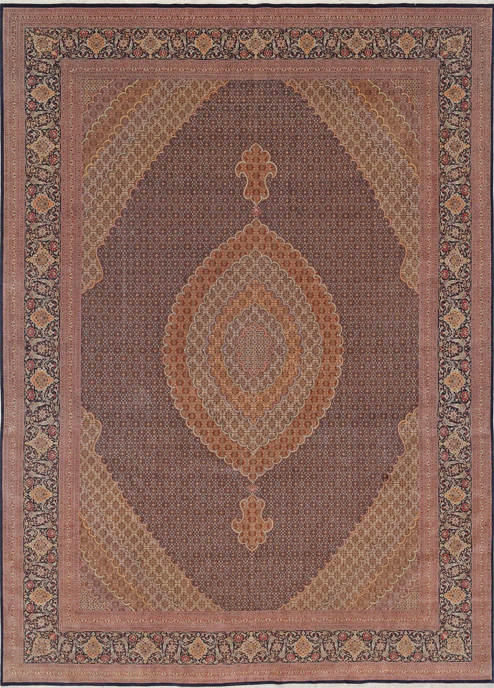 Persian Tabriz Rug 11' 5" x 15' 10" Hand-Knotted | No. AT17052