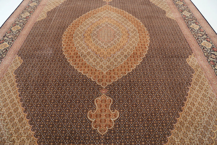 Persian Tabriz Rug 11' 5" x 15' 10" Hand-Knotted | No. AT17052