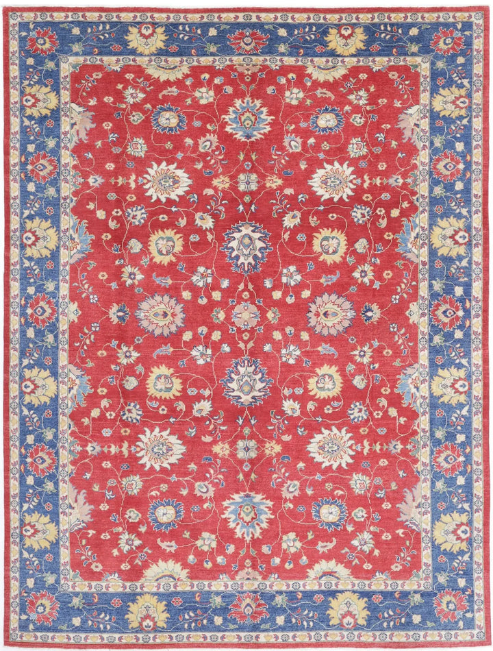 Afghan Ziegler Rug 8' 11" x 11' 8" Hand-Knotted | No. AT17088