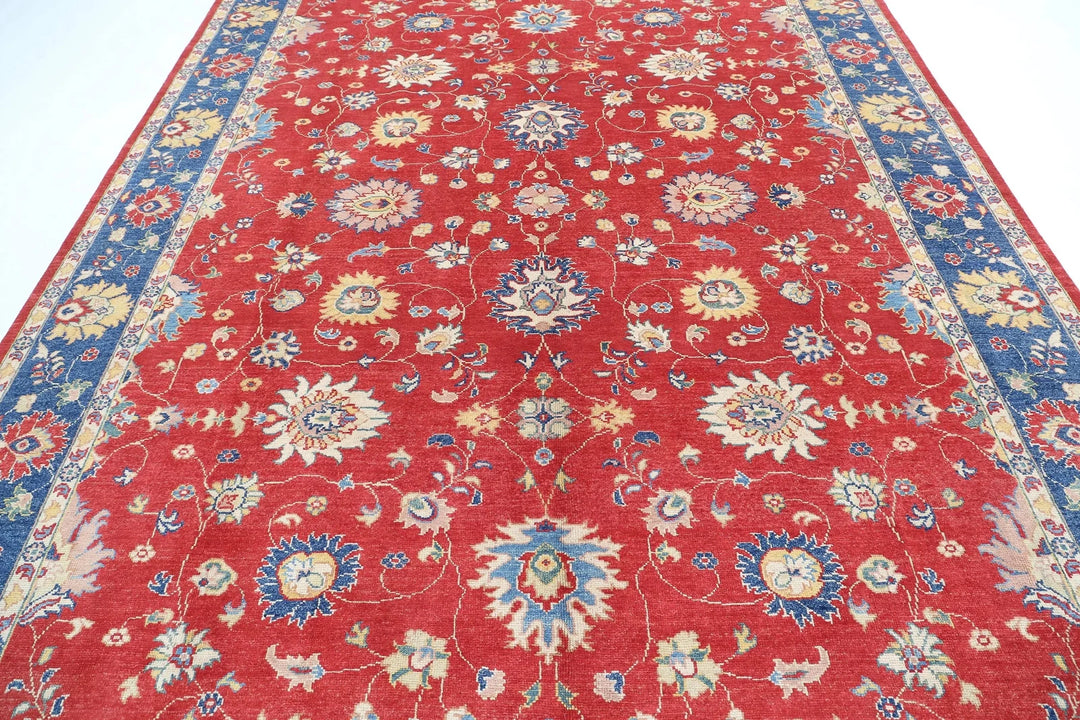 Afghan Ziegler Rug 8' 11" x 11' 8" Hand-Knotted | No. AT17088