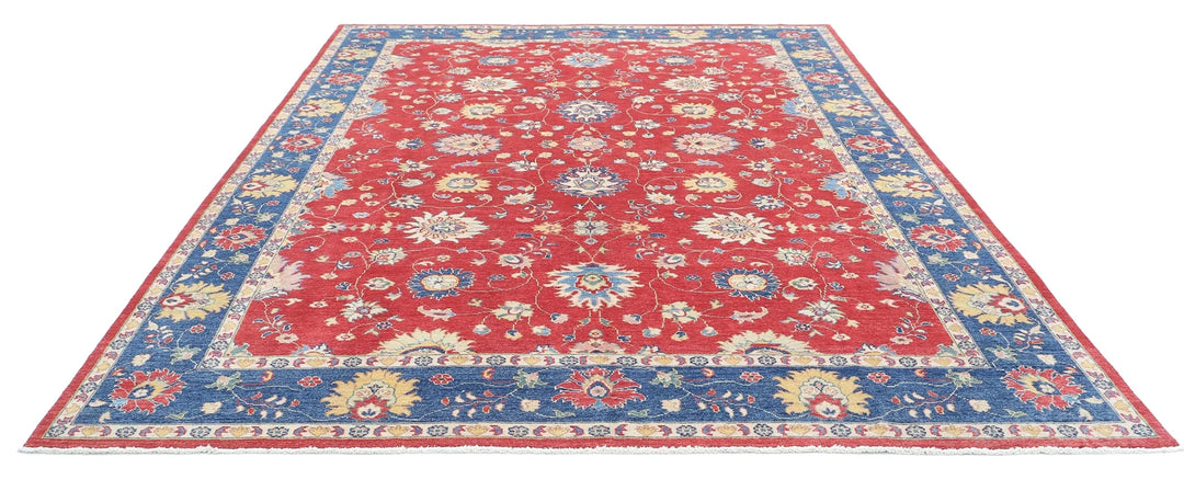 Afghan Ziegler Rug 8' 11" x 11' 8" Hand-Knotted | No. AT17088