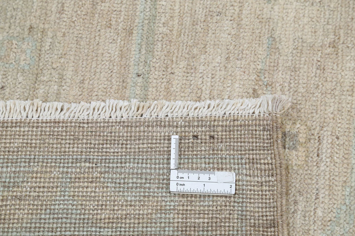 Afghan Oushak Rug 9' 0" x 11' 10" Hand-Knotted | No. AT17109