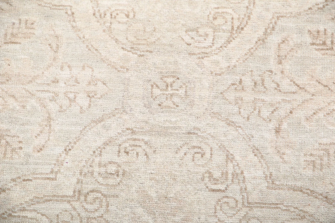 Afghan Tabriz Rug 3' 0" x 10' 1" Hand-Knotted | No. AT17155