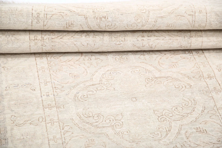 Afghan Tabriz Rug 3' 0" x 10' 1" Hand-Knotted | No. AT17155