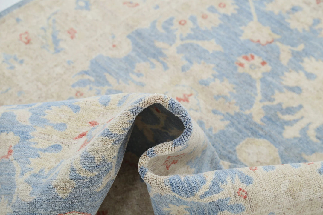 Afghan Ziegler Rug 4' 2" x 6' 4" Hand-Knotted | No. AT17157