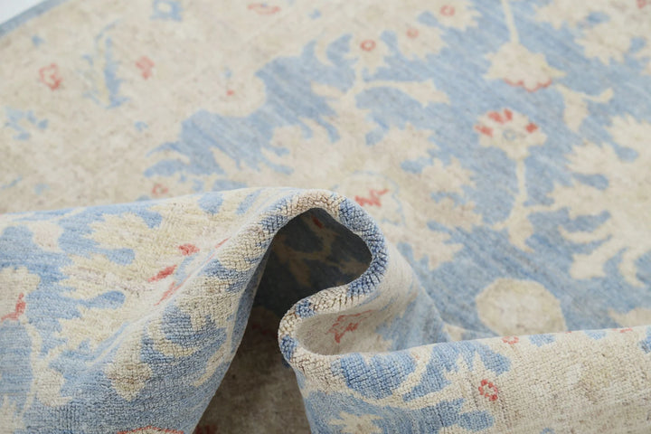 Afghan Ziegler Rug 4' 2" x 6' 4" Hand-Knotted | No. AT17157