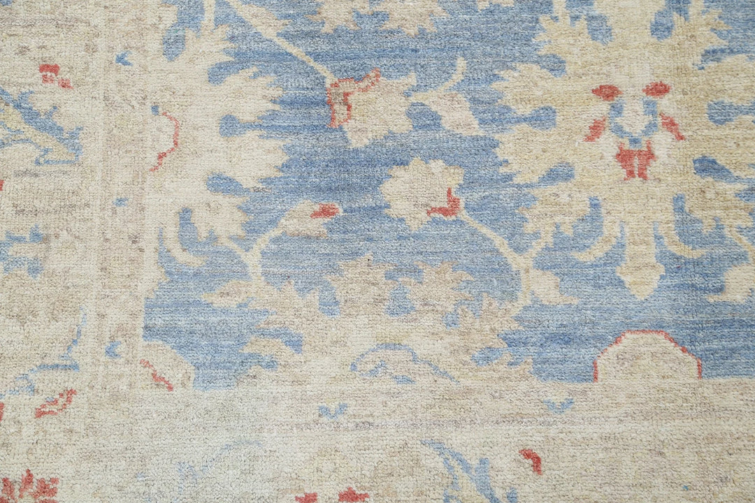 Afghan Ziegler Rug 4' 2" x 6' 4" Hand-Knotted | No. AT17157