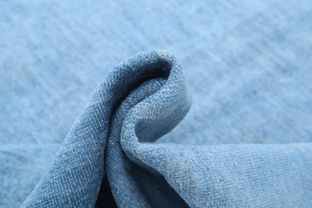 Blue Afghan Overdye Rug 7' 11" x 10' 3" Hand-Knotted | No. AT17158
