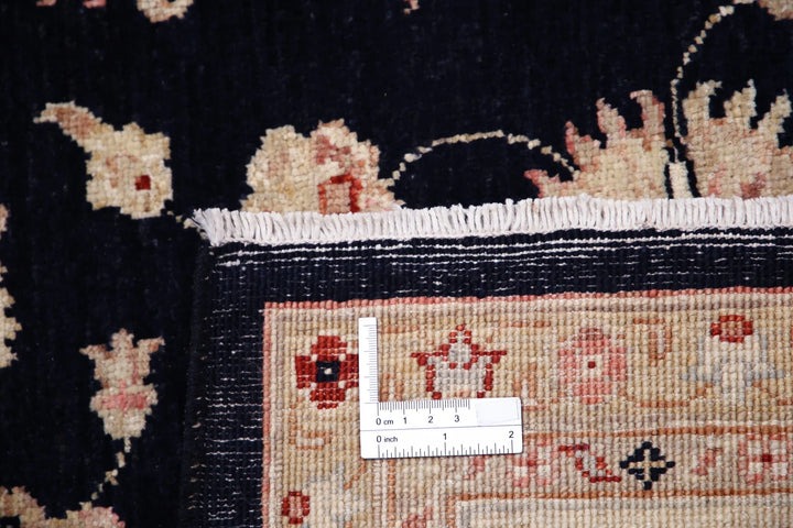 Afghan Ziegler Rug 6'10" x 9'6" Hand-Knotted | No. AT17207