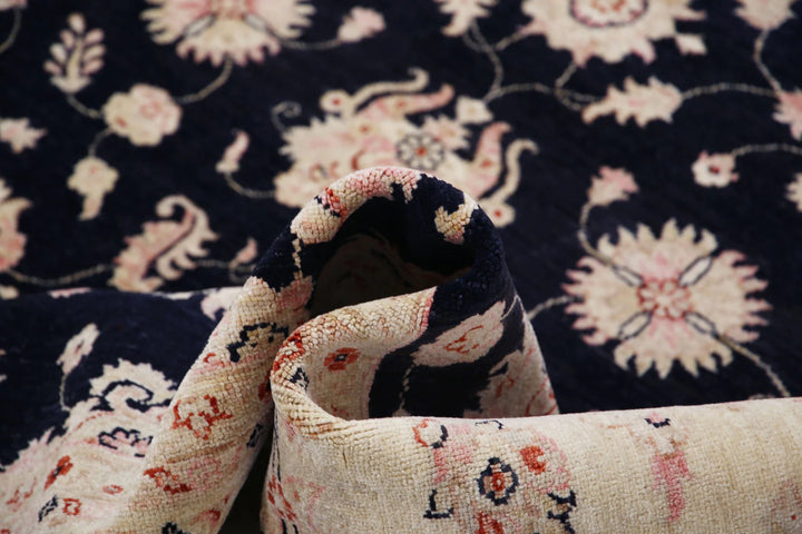 Afghan Ziegler Rug 6'10" x 9'6" Hand-Knotted | No. AT17207