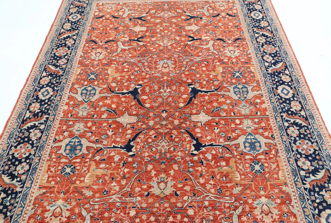 Afghan Ariana Rug 6' 0" x 9' 1" Hand-Knotted | No. AT17281