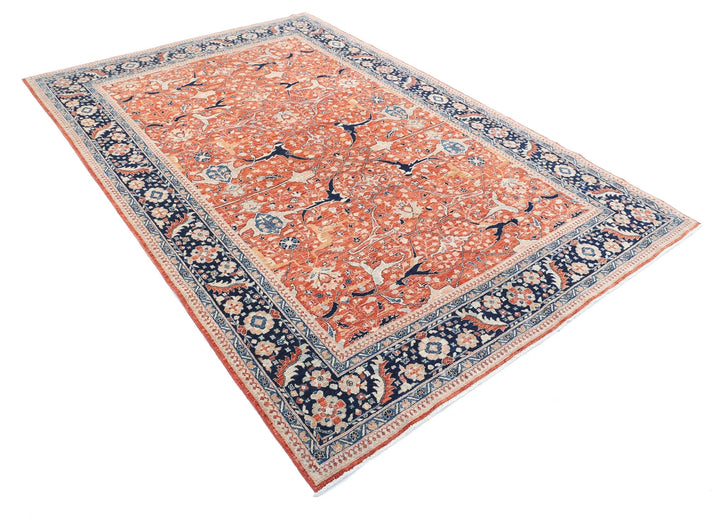 Afghan Ariana Rug 6' 0" x 9' 1" Hand-Knotted | No. AT17281