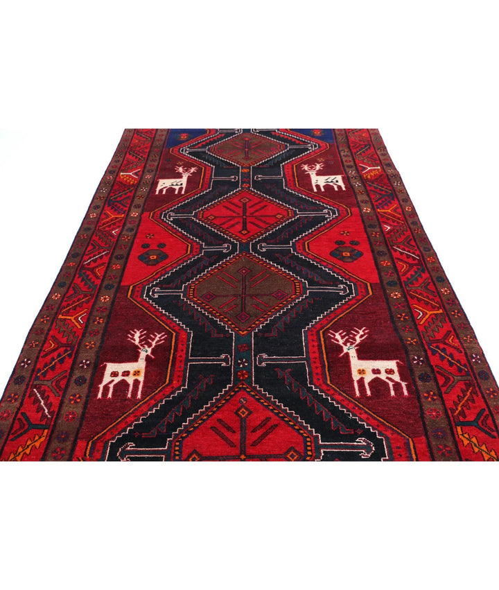 Persian Hamadan Rug 5' 3" x 10' 4" Hand-Knotted | No. AT17296