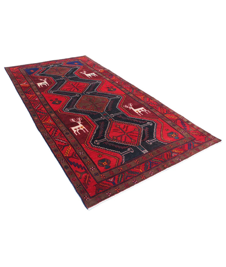 Persian Hamadan Rug 5' 3" x 10' 4" Hand-Knotted | No. AT17296