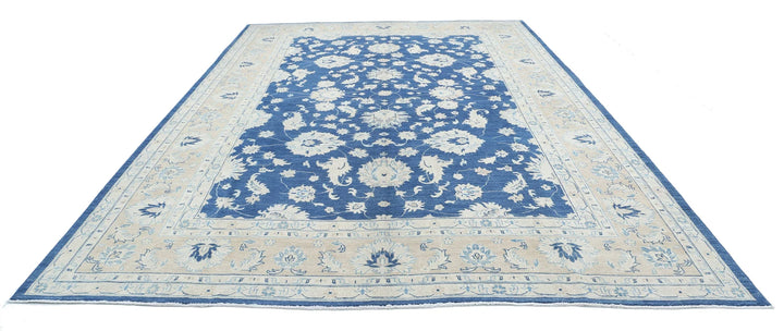 Afghan Oushak Rug 10' 0" x 14' 9" Hand-Knotted | No. AT17350