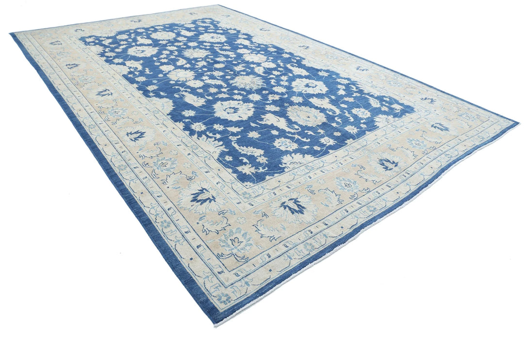 Afghan Oushak Rug 10' 0" x 14' 9" Hand-Knotted | No. AT17350