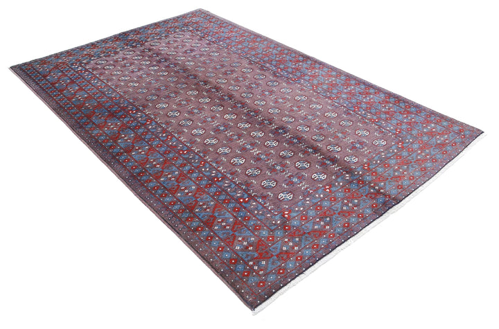 Afghan Revival Rug 5' 3" x 7' 11" Hand-Knotted | No. AT17465