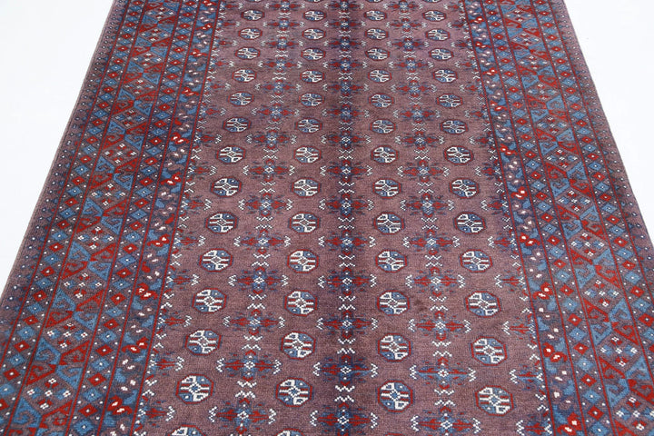 Afghan Revival Rug 5' 3" x 7' 11" Hand-Knotted | No. AT17465