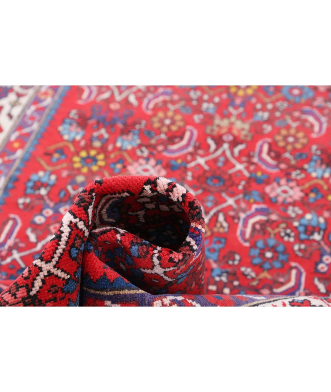 Persian Hamadan Runner Rug 4' 0" x 9' 8" Hand-Knotted | No. AT17618