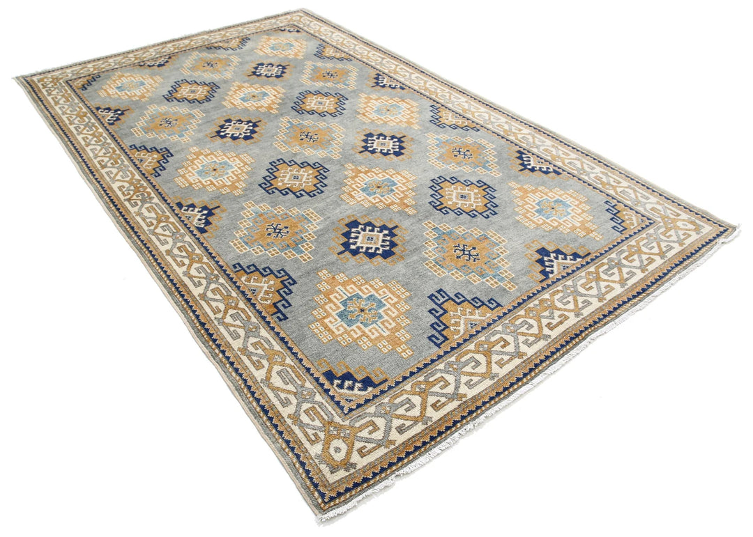 Afghan Ziegler Rug 6' 2" x 9' 10" Hand-Knotted | No. AT17787