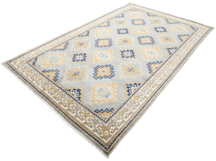Afghan Ziegler Rug 6' 2" x 9' 10" Hand-Knotted | No. AT17787