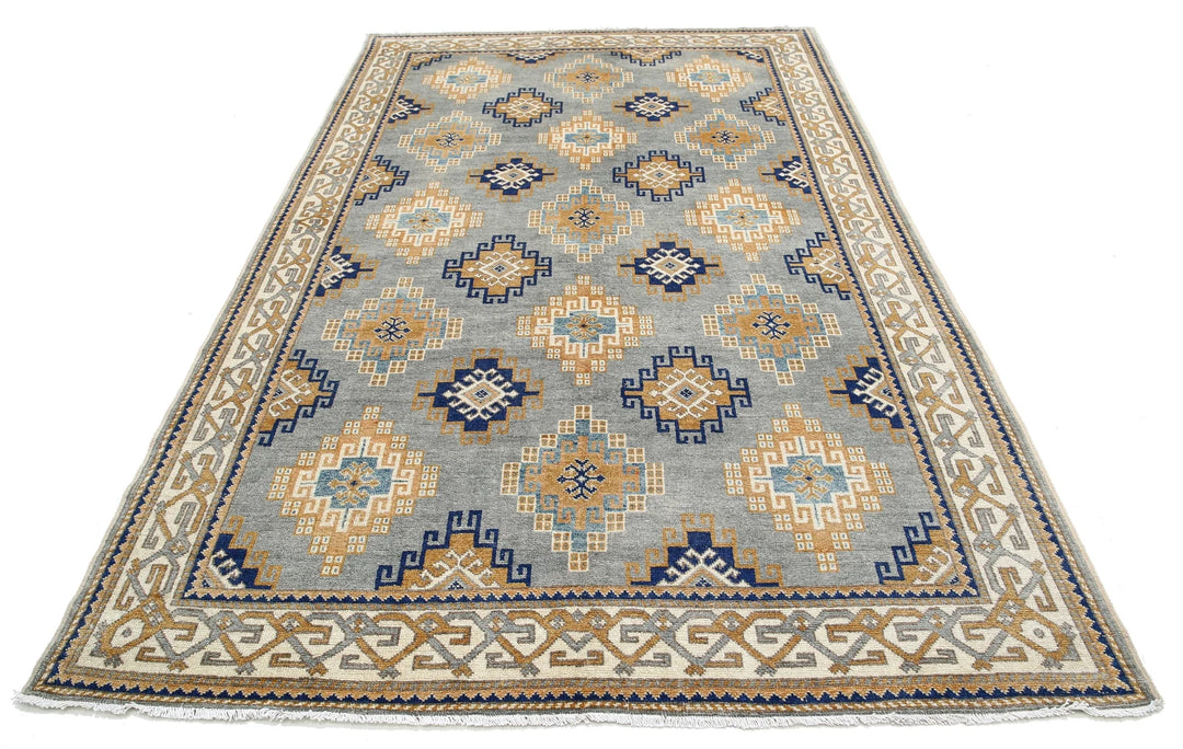 Afghan Ziegler Rug 6' 2" x 9' 10" Hand-Knotted | No. AT17787