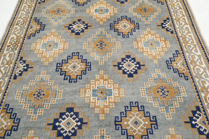 Afghan Ziegler Rug 6' 2" x 9' 10" Hand-Knotted | No. AT17787