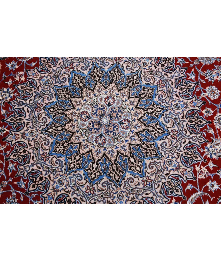 Persian Nain Rug 6' 8" x 10' 0" Hand-Knotted | No. AT17841