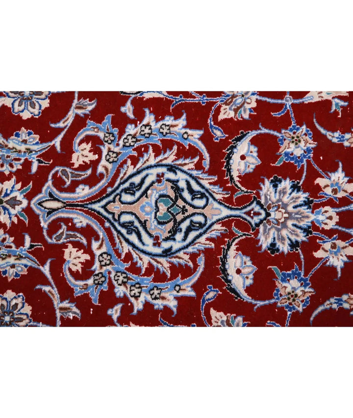 Persian Nain Rug 6' 8" x 10' 0" Hand-Knotted | No. AT17841
