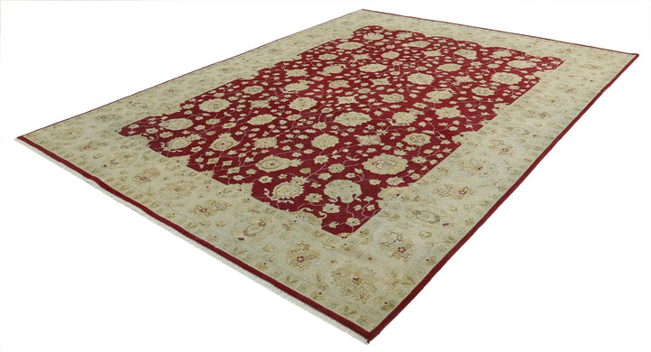 Indian Ziegler Rug 8' 10" x 11' 4" Hand-Knotted | No. AT17845