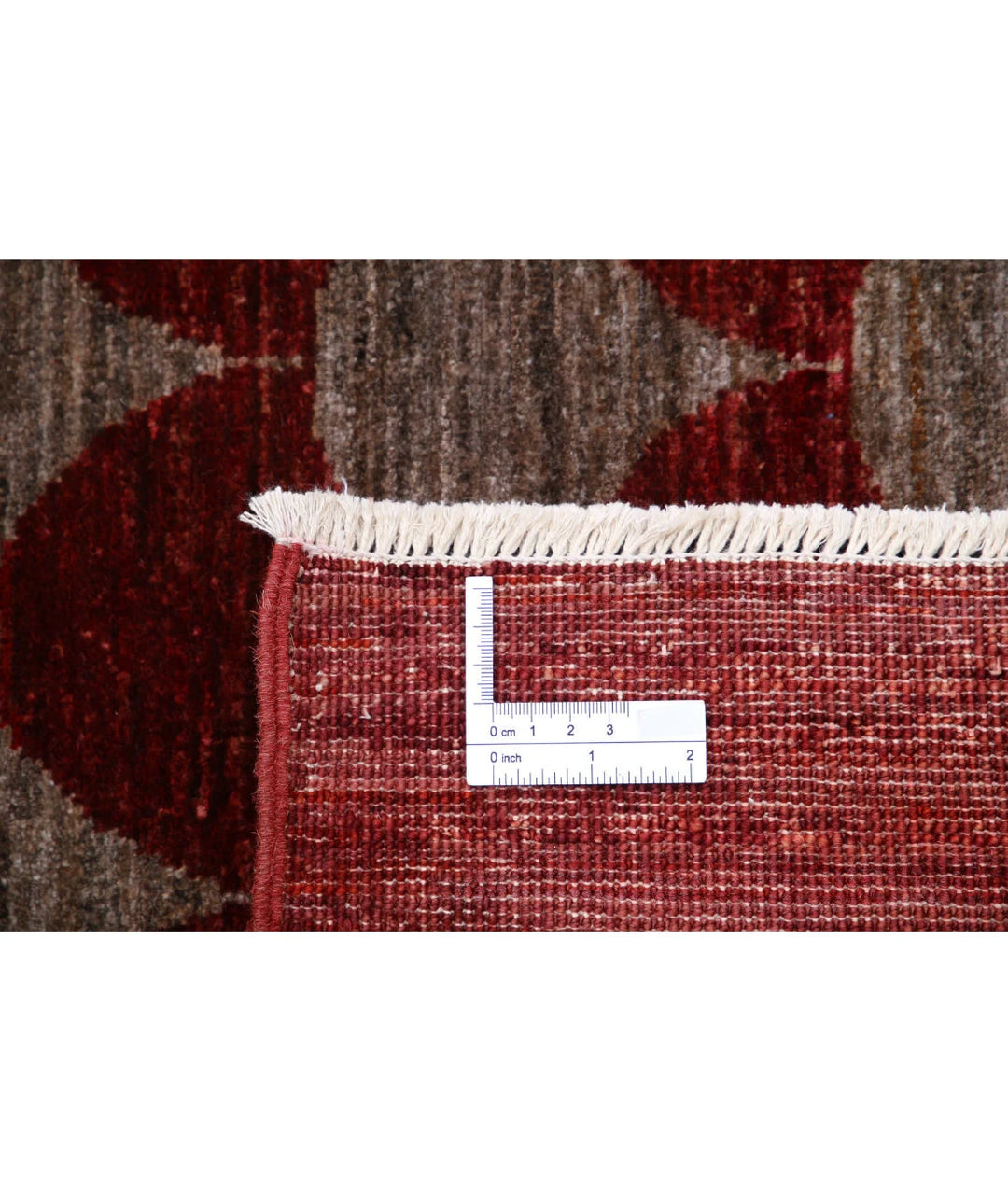 Afghan Modcar Rug 7' 0" x 9' 2" Hand-Knotted | No. AT18002