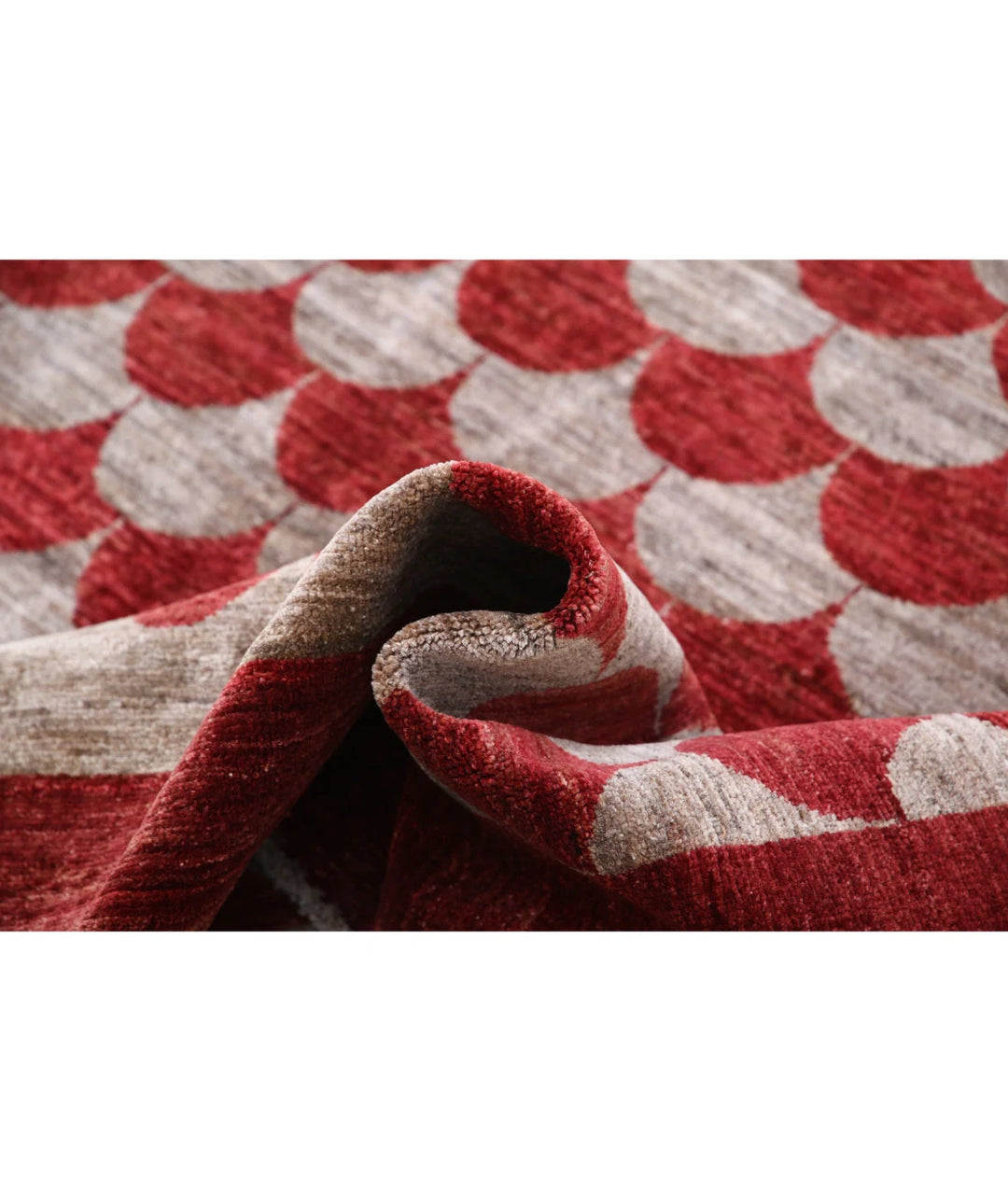 Afghan Modcar Rug 7' 0" x 9' 2" Hand-Knotted | No. AT18002