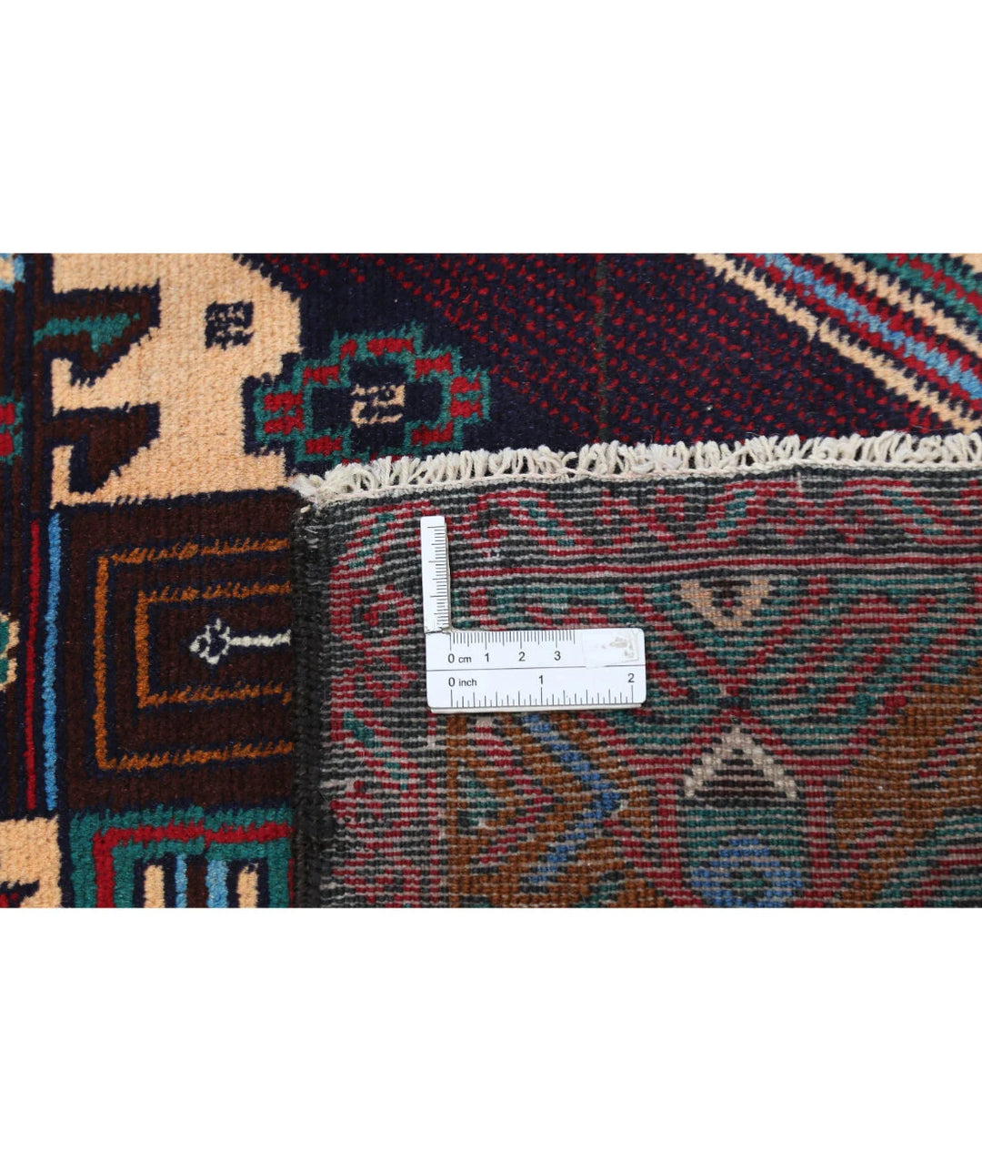 Red Afghan Tribal Rug 2' 11" x 4' 10" Hand-Knotted | No. AT18050