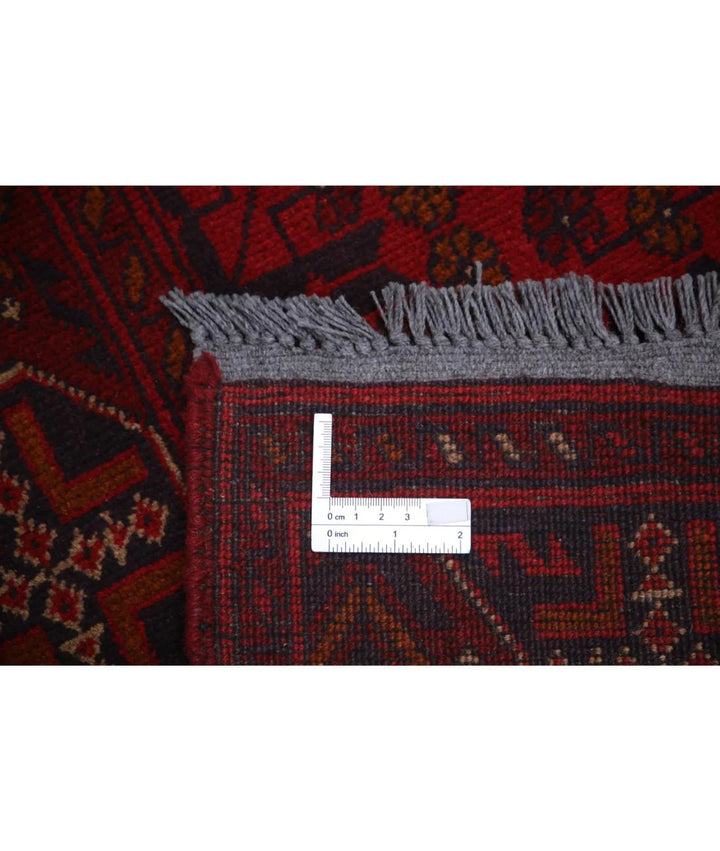 Afghan Khal Muhammadi Runner Rug 2' 8" x 9' 7" Hand-Knotted | No. AT18129