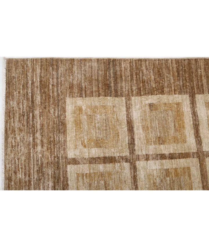Afghan Modcar Rug 5' 10" x 8' 7" Hand-Knotted | No. AT18131