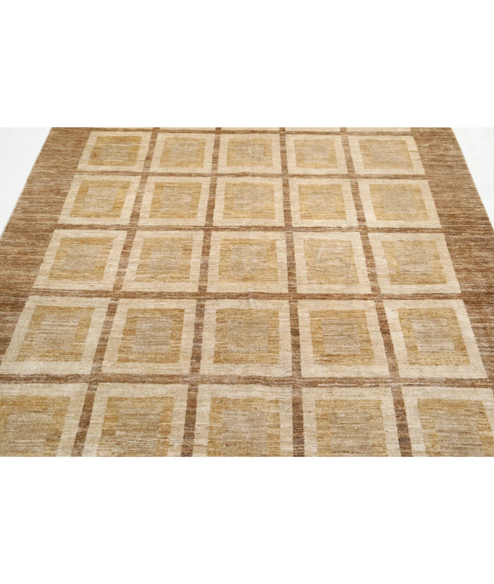 Afghan Modcar Rug 5' 10" x 8' 7" Hand-Knotted | No. AT18131