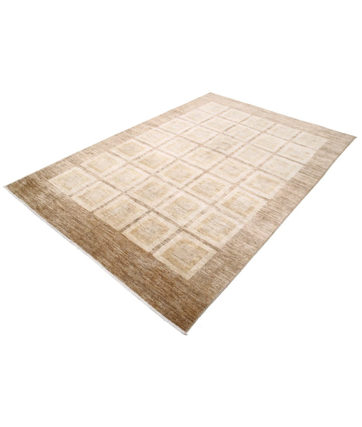 Afghan Modcar Rug 5' 10" x 8' 7" Hand-Knotted | No. AT18131