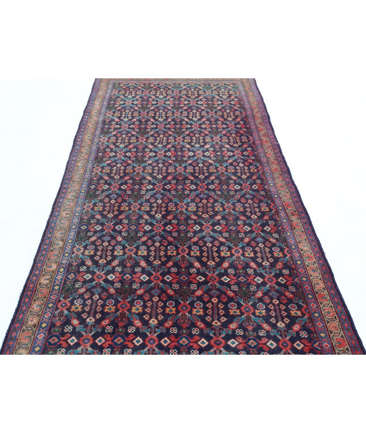 Persian Hamadan Rug 3' 8" x 10' 4" Hand-Knotted | No. AT18166