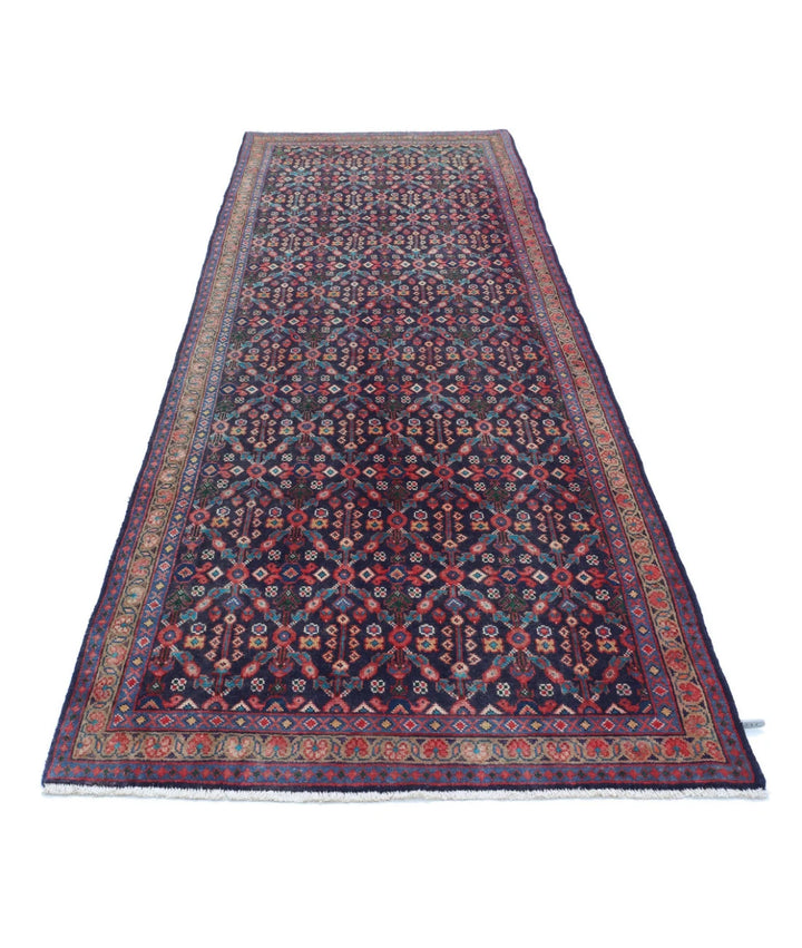 Persian Hamadan Rug 3' 8" x 10' 4" Hand-Knotted | No. AT18166