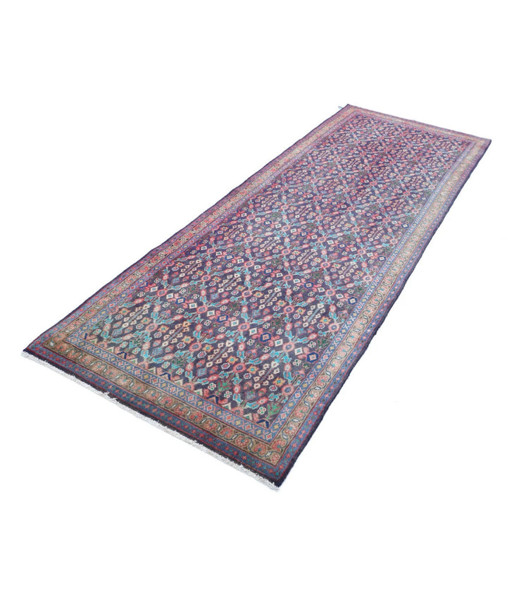Persian Hamadan Rug 3' 8" x 10' 4" Hand-Knotted | No. AT18166
