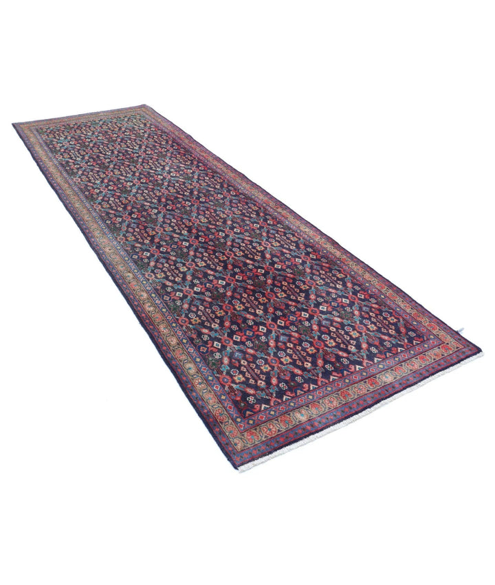 Persian Hamadan Rug 3' 8" x 10' 4" Hand-Knotted | No. AT18166