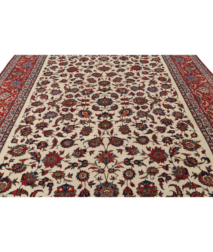 Persian Isfahan Rug 10' 9" x 14' 6" Hand-Knotted | No. AT18197