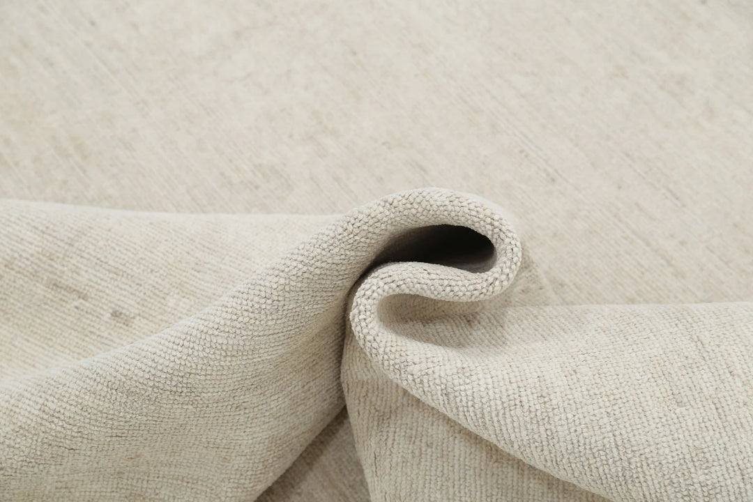 Ivory Afghan Oushak Rug 8' 11" x 11' 6" Hand-Knotted | No. AT18339