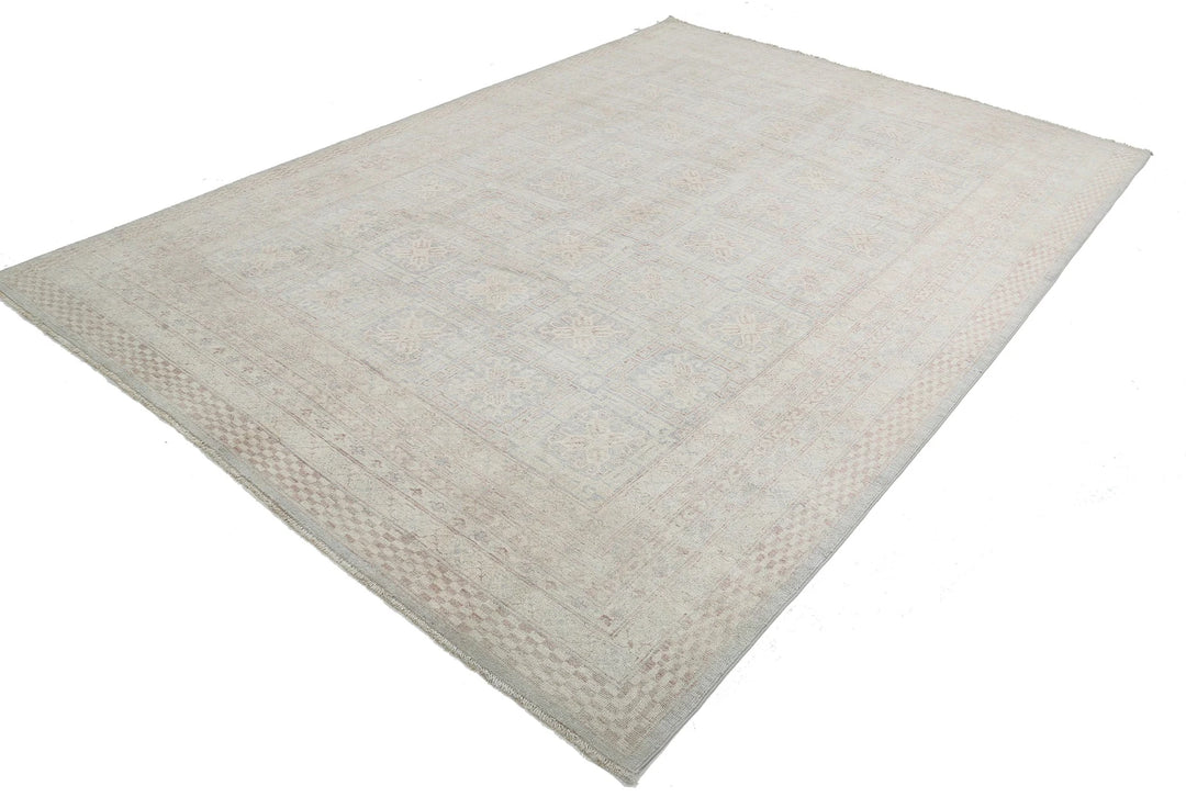 Afghan Khotan Rug 8' 6" x 11' 9" Hand-Knotted | No. AT18398