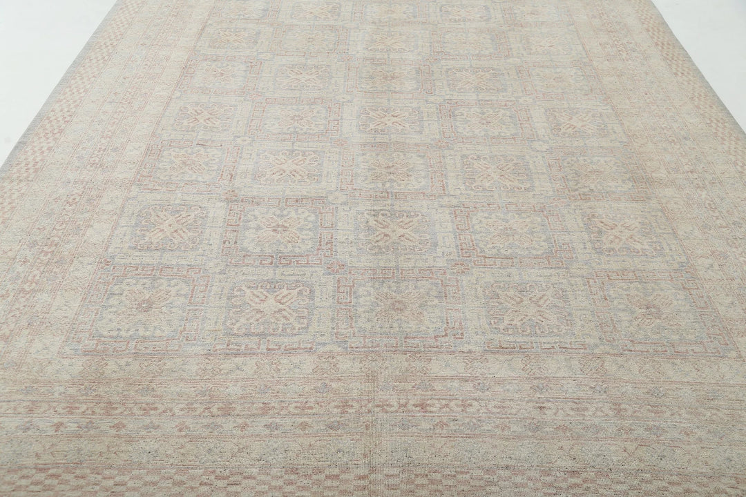 Afghan Khotan Rug 8' 6" x 11' 9" Hand-Knotted | No. AT18398