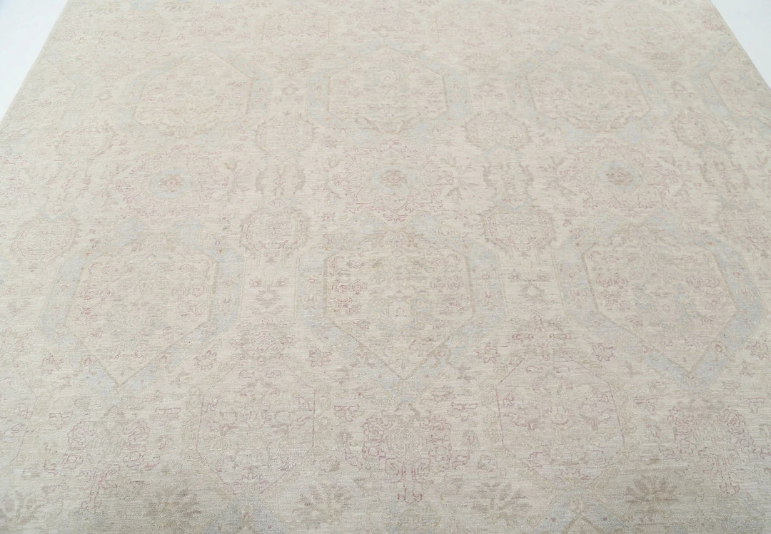 Afghan Oriental Rug 8' 11" x 11' 6" Hand-Knotted | No. AT18563