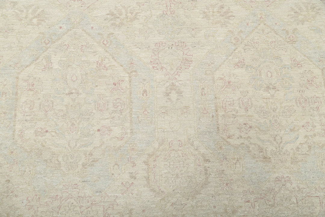 Afghan Oriental Rug 8' 11" x 11' 6" Hand-Knotted | No. AT18563