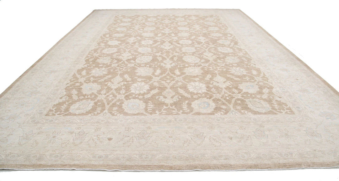 Afghan Serenity Rug 13' 9" x 18' 10" Hand-Knotted | No. AT18666