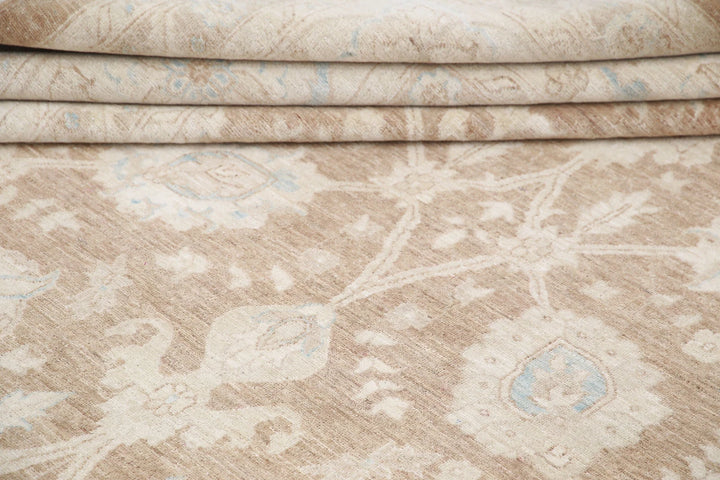 Afghan Serenity Rug 13' 9" x 18' 10" Hand-Knotted | No. AT18666