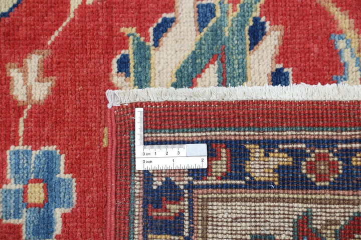 Afghan Ziegler Rug 6' 4" x 9' 4" Hand-Knotted | No. AT18715